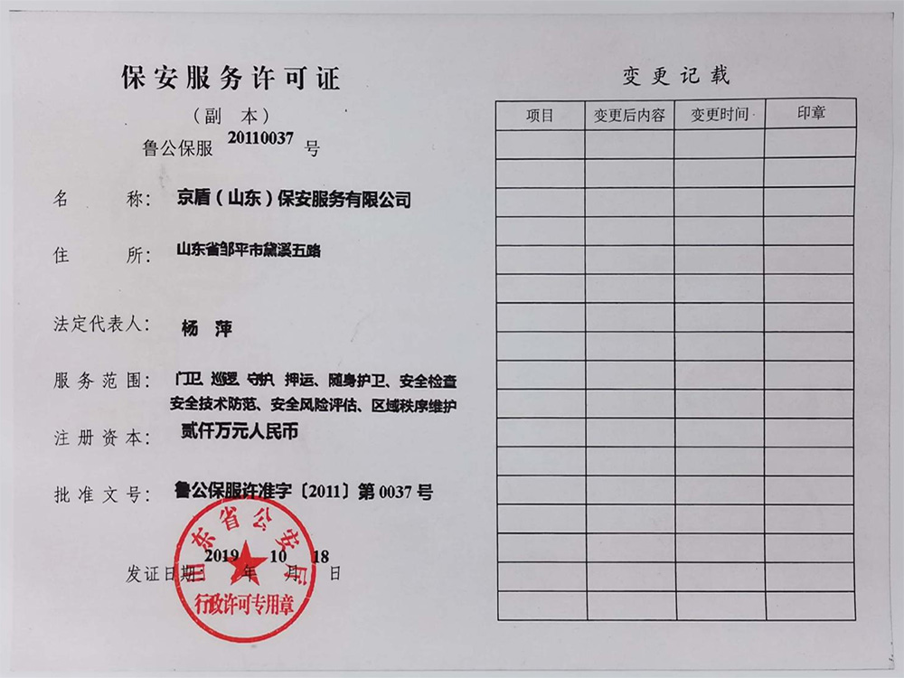 荣誉资质